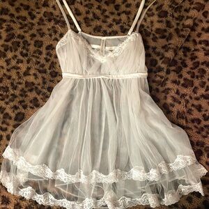 Victoria's Secret Vintage White Lace Babydoll